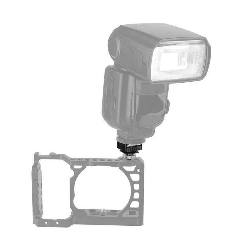 Anwenk 2Pack Flash Hot Shoe Mount Adapter to 1/4 Thread Hole with 1/4"-20 Male to 1/4"-20 Male Tripod Screw Adapter for Flash Holder Bracket Light Stands Umbrella Holder Flash Bracket,Strong &Solid (Update) - Image 5